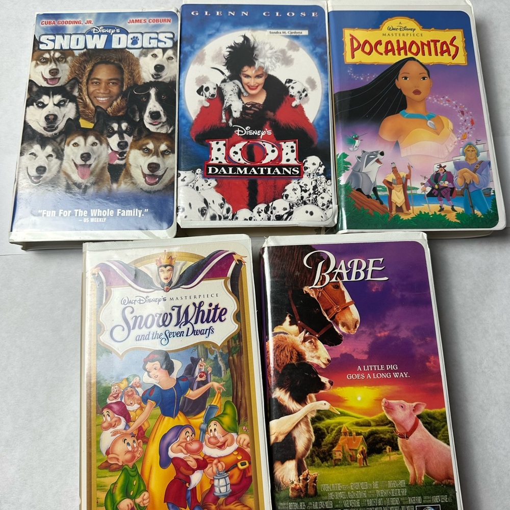 Disney VHS Collection - Colorful Covers